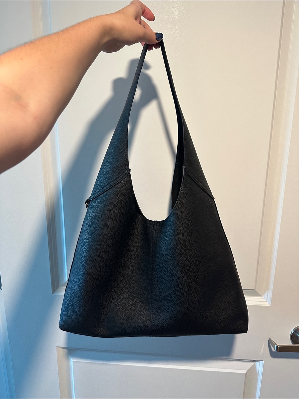 Source Unknown Black Shoulder Tote Bag